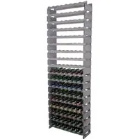 PROREGAL® Weinregal VINOTECA FLEX PRO 144 Flaschen Grau - Weinregal für 144 Flaschen, ideal für 1-Liter-Flaschen, mit abgerundeten Kanten für mehr Sicherheit und Stabilität. Perfekt für Zuhause, Gastronomie oder Weingeschäfte.