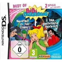 Bibi Blocksberg - Neustadt im Hex-Chaos + Das gestohlene Hexbuch - Spiele für Nintendo DS, erlebe Abenteuer mit Bibi Blocksberg und meistere über 10 abwechslungsreiche Spiele in einer magischen Welt!