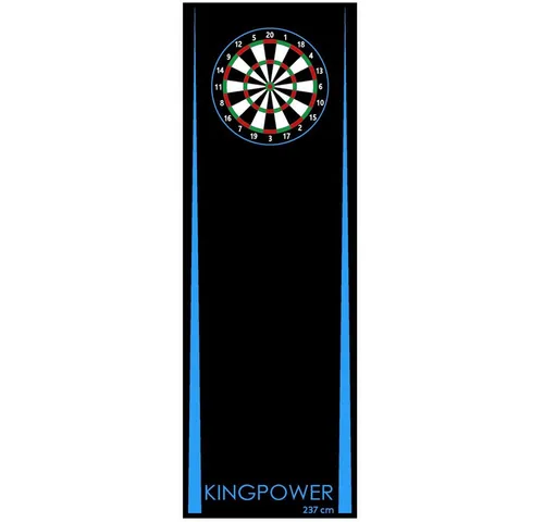 Kingpower Dartmatte Dartmatte Turnier Matte Dartteppich Dart Matte Darts 237 x 80 cm Blau