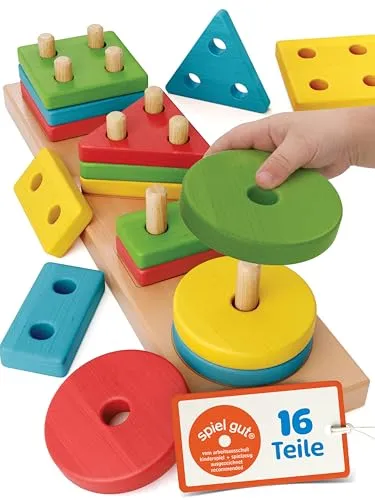 Merle Toys® Steckspiel für Kinder ab 1 Jahr