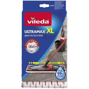 Vileda Wischbezug UltraMax XL 160936, 42 cm Mikrofaser - Besen, Bodenwischer & Schrubber – 42 cm Wischbreite für UltraMax XL, 3D-Mikrofaser sorgt für gründliche Reinigung und entfernt hartnäckige Flecken. Ideal für verschiedene Bodenarten, waschbar bei 60°C für hygienische Sauberkeit.