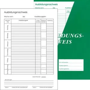 Ausbildungsnachweis A4 für täglichen Eintrag von Böttcher