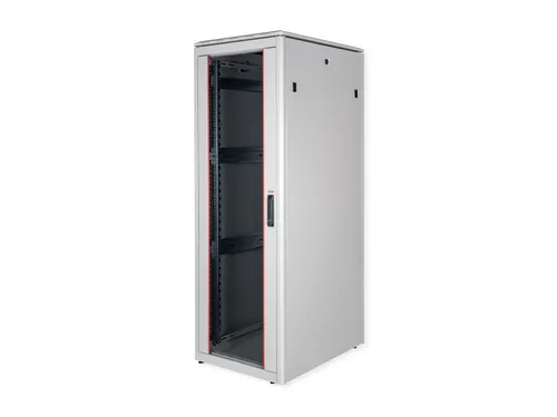 Roline Pro Netzwerkschrank 36U - Hellgrau, RAL 7035 - Server-Zubehör mit 36U Höhe und 48.3 cm Breite, ideal für eine effektive und platzsparende Netzwerkorganisation.