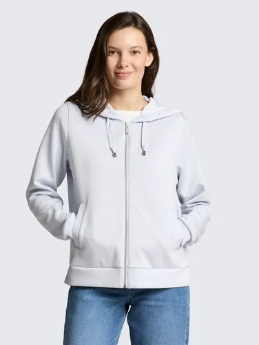 TOM TAILOR Sweatjacke Strick & Sweatshirts Hoodie Sweatjacke aus Scuba