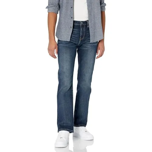Wrangler Herren-Jeans Regular Fit Straight Leg in grau von Wrangler