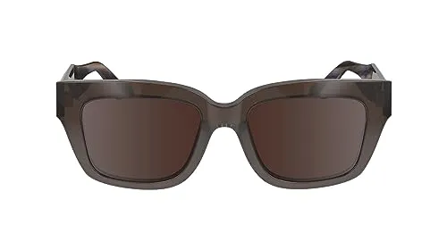 Calvin Klein CK23540S Damen-Sonnenbrille - Sonnenbrille mit braunem Acetat-Gestell und Verlaufsgläsern, stilvoll und perfekt für den Sommer.
