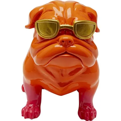 Kare Design Deko Figur Fashion Dog, Orange in orange von KARE