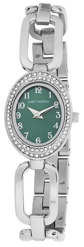 Just Watch Quarzuhr Tura Damenuhr mit Edelstahl Gliederarmband - Elegante Armbanduhr für Damen mit funkelnden Similisteinen und präzisem Miyota Quarzwerk. Wasserdicht bis 3 ATM, ideal für den Alltag und bequem anpassbar.