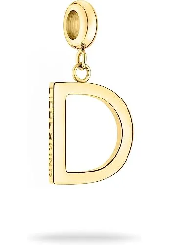 Liebeskind Berlin Charm LJ-1240-P-18 'D' IP Gold - Italian Style Charm für Damen, aus hochwertigem Edelstahl mit IP Gold Finish, ideal für individuelle Kombinationen und Geschenke für jeden Anlass.