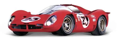 Bburago 1:24 Ferrari Racing - 330 P4 Daytona Rot, Neuheit 2024 mit originalgetreuer Detailtreue und ideal für Sammler und Autoliebhaber
