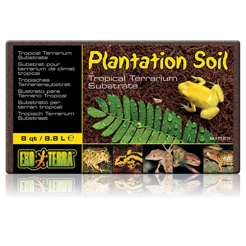 Exo Terra Plantation Soil - tropisches Terrarium-Substrat, 8,8 l, UVP 2,49 EUR