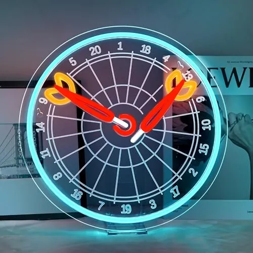 ineonlife Dart Neon Schild, Dart Board Led Schild Dartscheibe Leuchtreklame für Wand, Game Neon Sign für Bier Bar Resturant Wohnzimmer Schlafzimmer Männerhöhle Party Home Dekor Store Geschenke