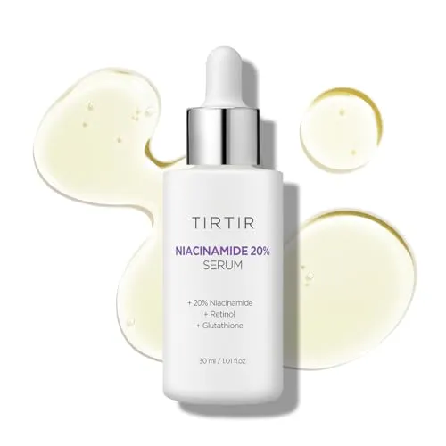 TIRTIR Niacinamide 20% Serum – Aufhellendes Anti-Falten-Serum 30 ml - Sonstige Gesichtspflegeartikel mit 20% Niacinamid, reduziert Falten und Pigmentflecken, für eine frische, jugendliche Haut und straffe Konturen.