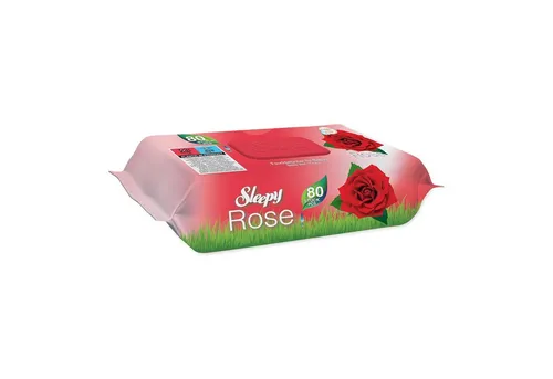 Sleepy Feuchttücherbox Sleepy Feuchttücher für Babys – 16 Packung a 80 Tücher - Rose (16 St)