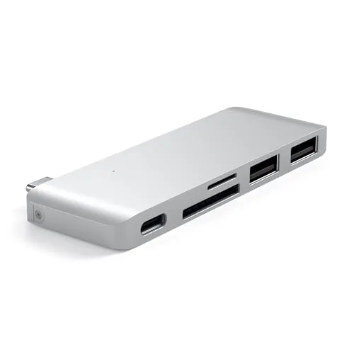 Satechi USB-C Passthrough Hub Silber für Macbook 12