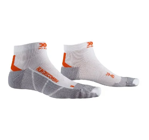X-Socks Laufsocken Run Discovery 4.0 weiss/grau/orange Herren - 1 Paar