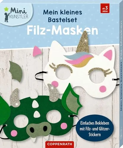 Produktbild Mein kleines Bastelset: Filz-Masken: Einhorn / Drache (Mini-Künstler)