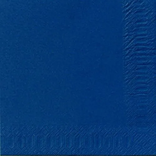 Duni Tissue-Serviette Dunkelblau 40 x 40 cm, 3-lagig - 1000 Stk - Servietten für jeden Anlass, 3-lagig und besonders strapazierfähig. Ideal für hygienische und stilvolle Tischdekoration, kompostierbar und FSC®-zertifiziert.
