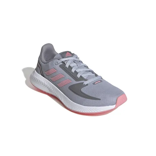 adidas Laufschuhe Runfalcon 2.0 grau Kinder - Laufschuhe für Kinder mit 3-Streifen Style, ideal für Schule und Freizeit. Leichtes Material und EVA-Zwischensohle sorgen für optimalen Tragekomfort.