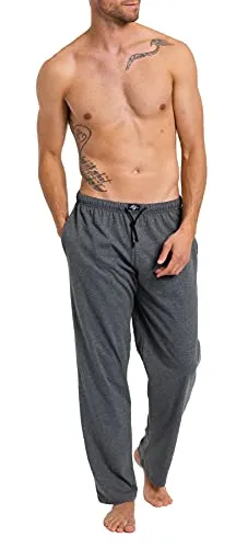 HAASIS BODYWEAR Herren Pyjamahose lang, GOTS zertifiziert - Bequeme Herren Pyjamahose aus 100% Bio-Baumwolle, mit Gummibund und Kordel, ideal für entspannte Nächte. Nachhaltig produziert, formbeständig und pflegeleicht.