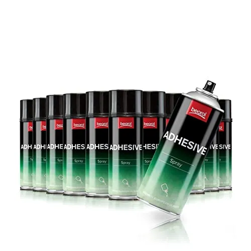 BigDean Sprühkleber 12 Dosen – 400 ml Industriekleber Set - Praktisches Set mit 12 Dosen Sprühkleber, ideal für vielseitige Anwendungen. Sorgt für starken Halt auf verschiedenen Materialien und ist einfach in der Handhabung.
