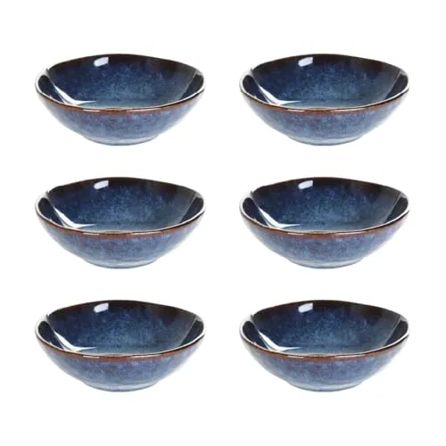 HOMLA CASPER 6er Schalen Set Navy Blau 17x6 cm Modernes Design Kratzfest Langlebig