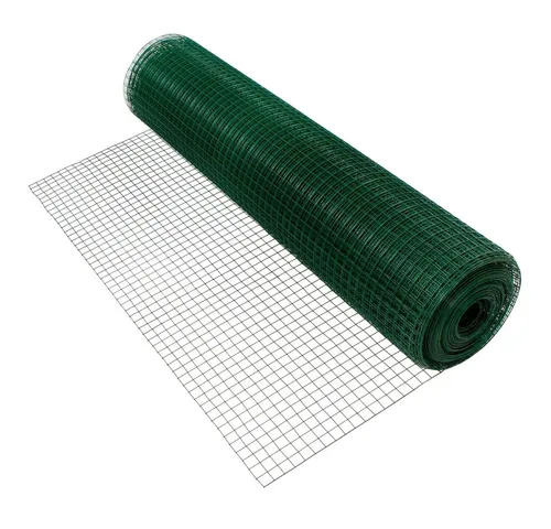 ECD Germany Volierendraht Grün 19x19mm – 1x10m, verzinkter Stahl - Hochwertiger Volierendraht von ECD Germany, ideal für Kleintiergehege und Umzäunungen. Witterungsbeständig, robust und einfach zu verarbeiten. Perfekt für vielseitige Anwendungen im Garten.