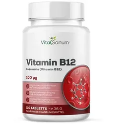 VitaSanum® Vitamin B12 – 100 μg Tagesportion (1 Tablette)