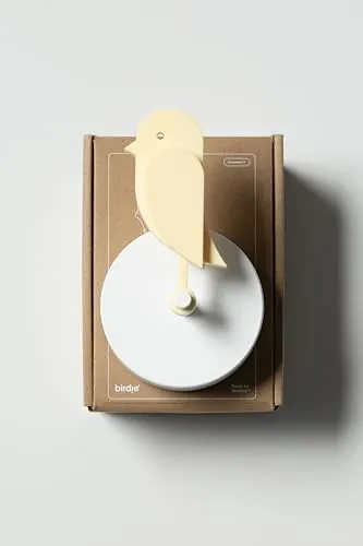 Birdie - Frischluftmonitor mit CO2-Sensor (Düne) - Luftstrom & Luftqualität: Überwacht die Raumluftqualität und kippt bei schlechtem CO₂-Wert. Aus 100% recyceltem Kunststoff und mit preisgekröntem Design – ideal für Zuhause oder Büro.