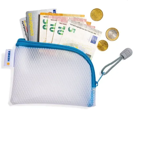 HERMA Prospekthülle Universaltasche A7 14x10cm blau