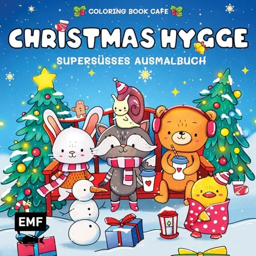 Cozy Coloring – Christmas Hygge: Supersüßes Ausmalbuch zum Entspannen und Träumen – Für Erwachsene, Teenager und Kinder