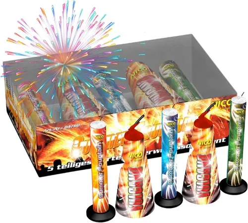 PYROHELD Geburtstagskerze Jugendfeuerwerk Set mit v. T. Silvesterartikeln - Silvester (Set, Set)