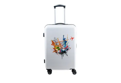 Koffer Weiß von Crosstravel