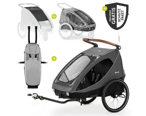 Hauck Fahrradkinderanhänger Dryk Duo