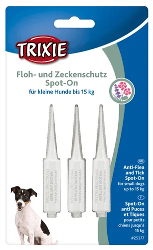 TRIXIE Spot On Floh- und Zeckenschutz für Hunde bis 15kg