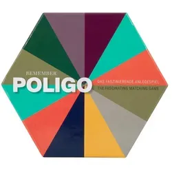 Remember Spiel POLIGO - Anlegespiel für die ganze Familie - Gesellschaftsspiel aus Pappe und Papier, fördert Gedächtnis und Konzentration, geeignet für Kinder ab 6 Jahren, ideal für spannende Spielabende.