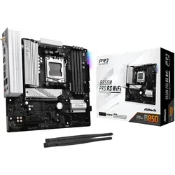AsRock B850M Pro RS WiFi - mATX Mainboard - Mainboard mit AMD B850 Chipsatz, integriertem WiFi und kompaktem mATX-Format, ideal für leistungsstarke Gaming- und Arbeits-PCs.