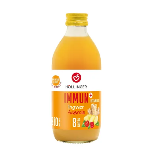 Höllinger Ingwersaft direkt gepresst Bio Shot Immun Plus 330ml 0,33 L Vegan