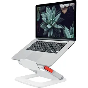 Leitz Multi-Winkel Laptop-Ständer - Arbeitsplatzorganisation, stufenlos höhenverstellbar und neigbar für optimalen Komfort, ideal für Notebooks bis 15 Zoll, faltbar und platzsparend für flexiblen Transport.