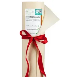 Sensalux Tischdecke 80g/m² Creme 0,99m x 25m in weiß von Sensalux