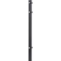 Solid Eckpfosten für Stab- und Doppelstabmatten - Anthrazit 150 x 4 x 4 cm - Gartenzäune: Robuster Eckpfosten aus Stahl für Stab- und Doppelstabmatten, inklusive Edelstahl-Klemmplatten für eine einfache Montage.