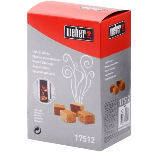 Weber Anzündwürfel braun - ökologisch 48 Stück