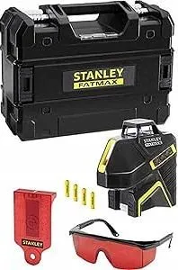 Stanley FatMax Multilinienlaser - Präziser Baulaser für exakte Ausrichtungen - Messgeräte für Bauprojekte, bietet eine hochpräzise Laserlinie für einfache und schnelle Ausrichtungen.