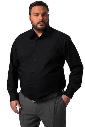 Men Plus Herren Große Größen Übergrößen Menswear L-8XL Businesshemd, Vario Kragen, CF, Easy Care, 1-1