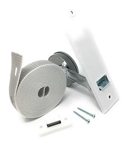 Gurtwickler 160 mm einarmig mit Abdeckplatte, einschl. 5 m Gurt 23 mm, einschl. Gurtführung zweiteilig, einschl. Schrauben 2 Stück