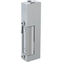 BASI Elektrischer Türöffner - Asymmetrisch für DIN rechts - Türschließer mit flacher Bauform (16,5 mm) und mechanischer Entriegelung für komfortable Nutzung. Ideal für 6-12 Volt, geeignet für Gleich- und Wechselstrom.