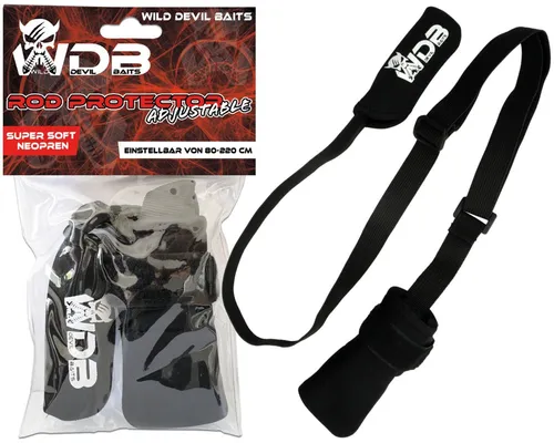 Wild Devil Baits Rod Protector Adjustable Neopren Rutenschutz Rutenband Schutz
