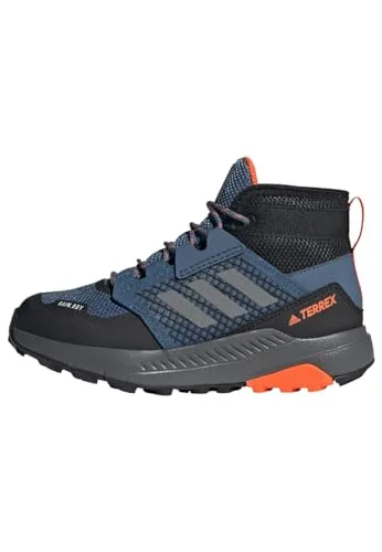 adidas TERREX Kinder Wanderschuhe Trailmaker Mid R.RDY K - Grau 33 EU - Wanderschuhe für Kinder, ideal für Abenteuer in der Natur mit wasserdichtem R.RDY Material und optimalem Halt.