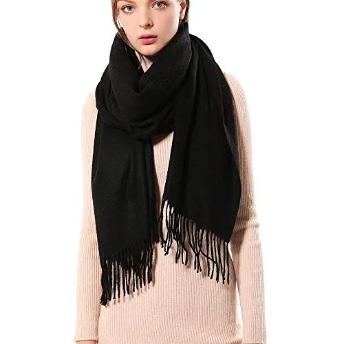 Leisofter Schal Damen Elegante Kaschmir Pashmina Schals Für Herbst Winter Lange Warmer Schal, 200 * 70cm