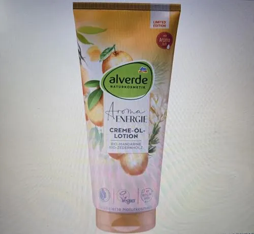 alverde NATURKOSMETIK Creme-Öl-Lotion Aroma Energie, 200 ml